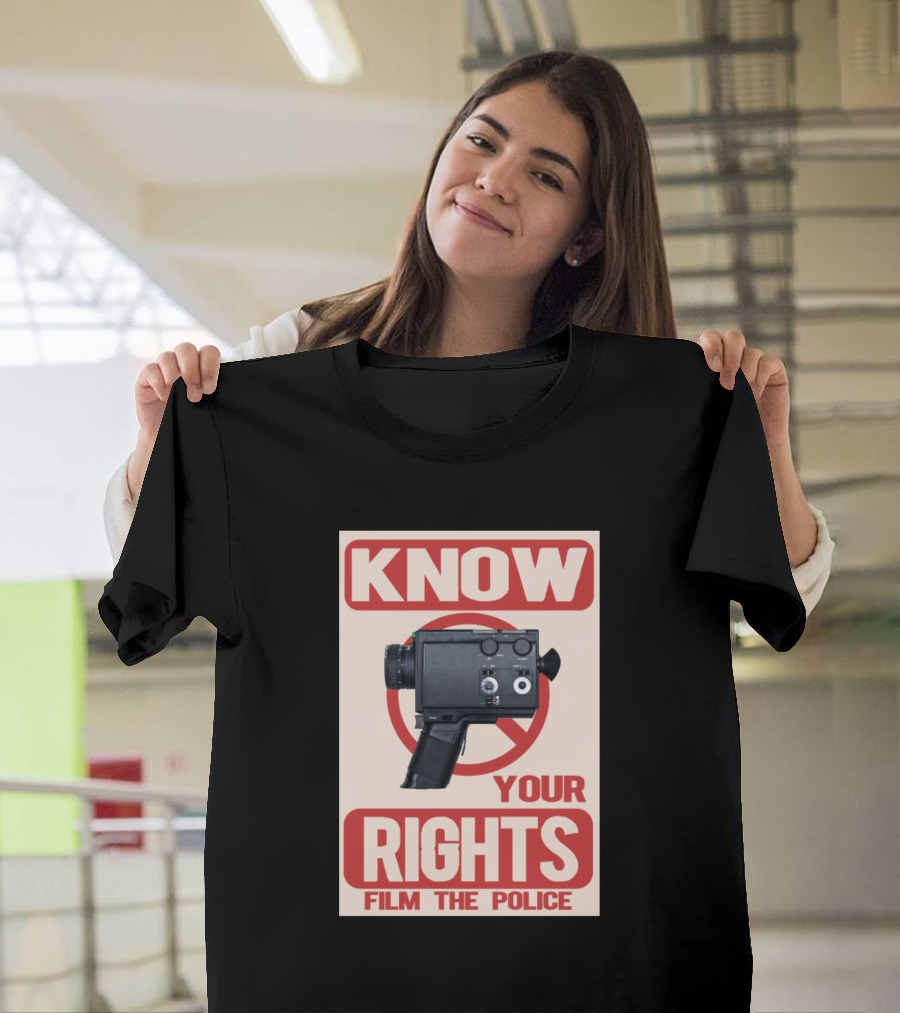 Know Your Rights Film The Police Vintage Camera T-Shirt