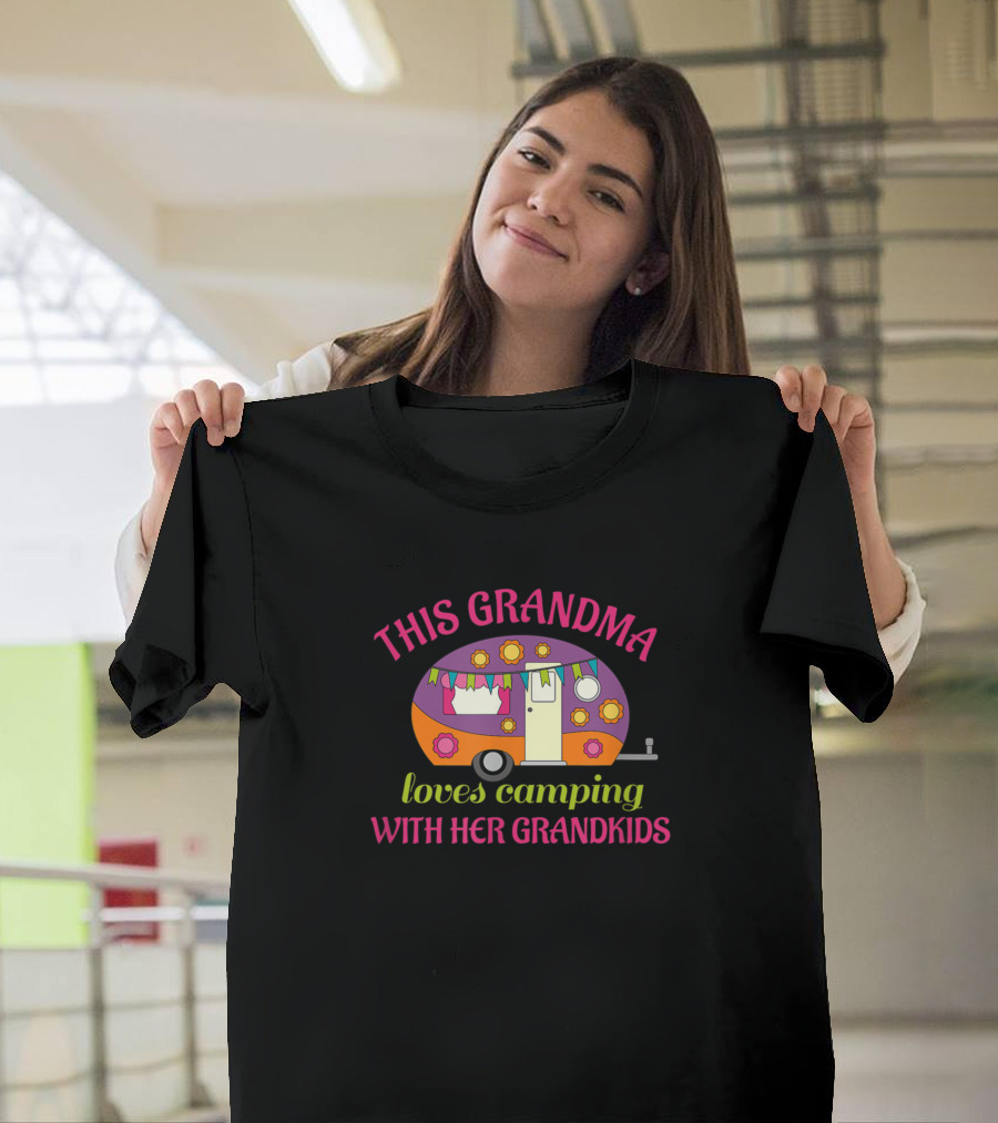 This Grandma Loves Camping With Her Grandkids T-Shirt