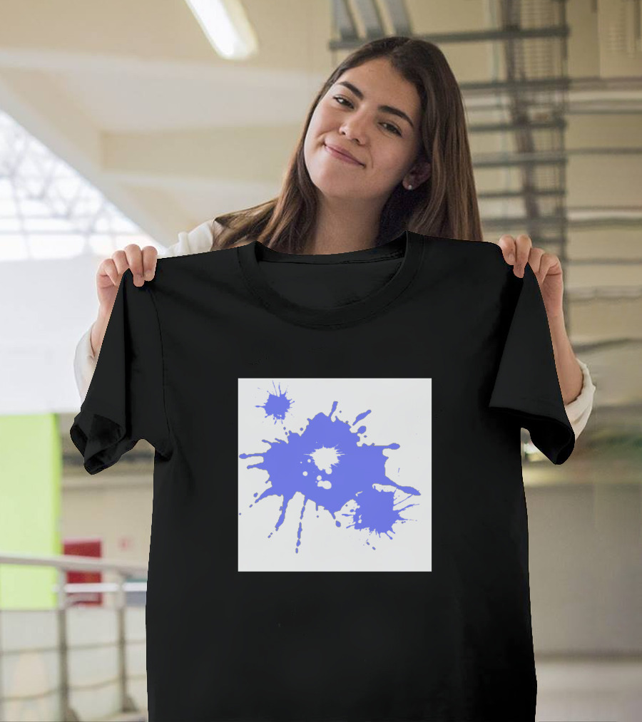 Baby Blue Paint Splash T-Shirt