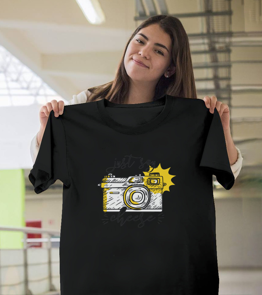 Just Say Cheese Old Camera T-Shirt
