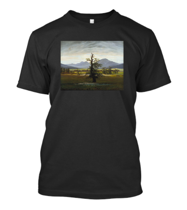 The Lonely Tree Caspar David Friedrich Landscape Painting T-Shirt