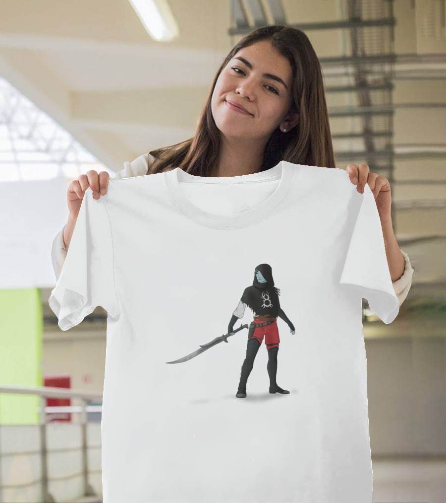 Destiny 2 Chibi Warlock Hoodie and Sword Character T-Shirt