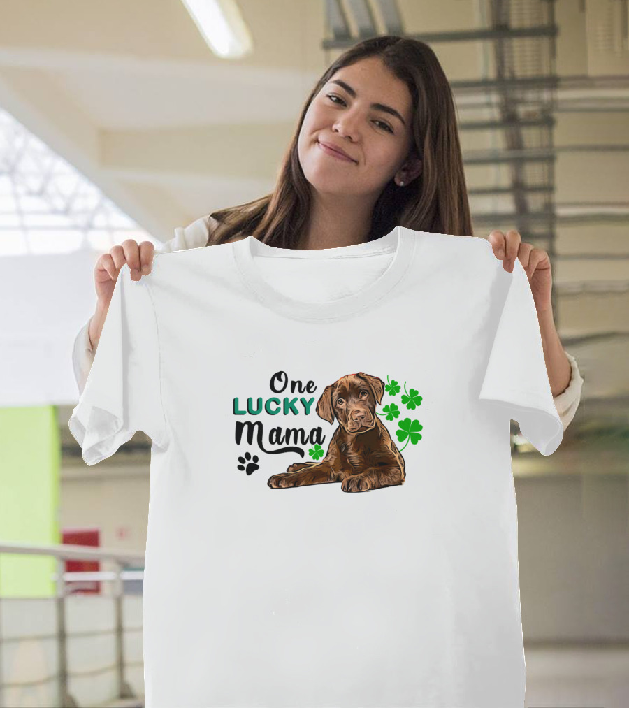One Lucky Mama Dogs Proud 970 T-Shirt