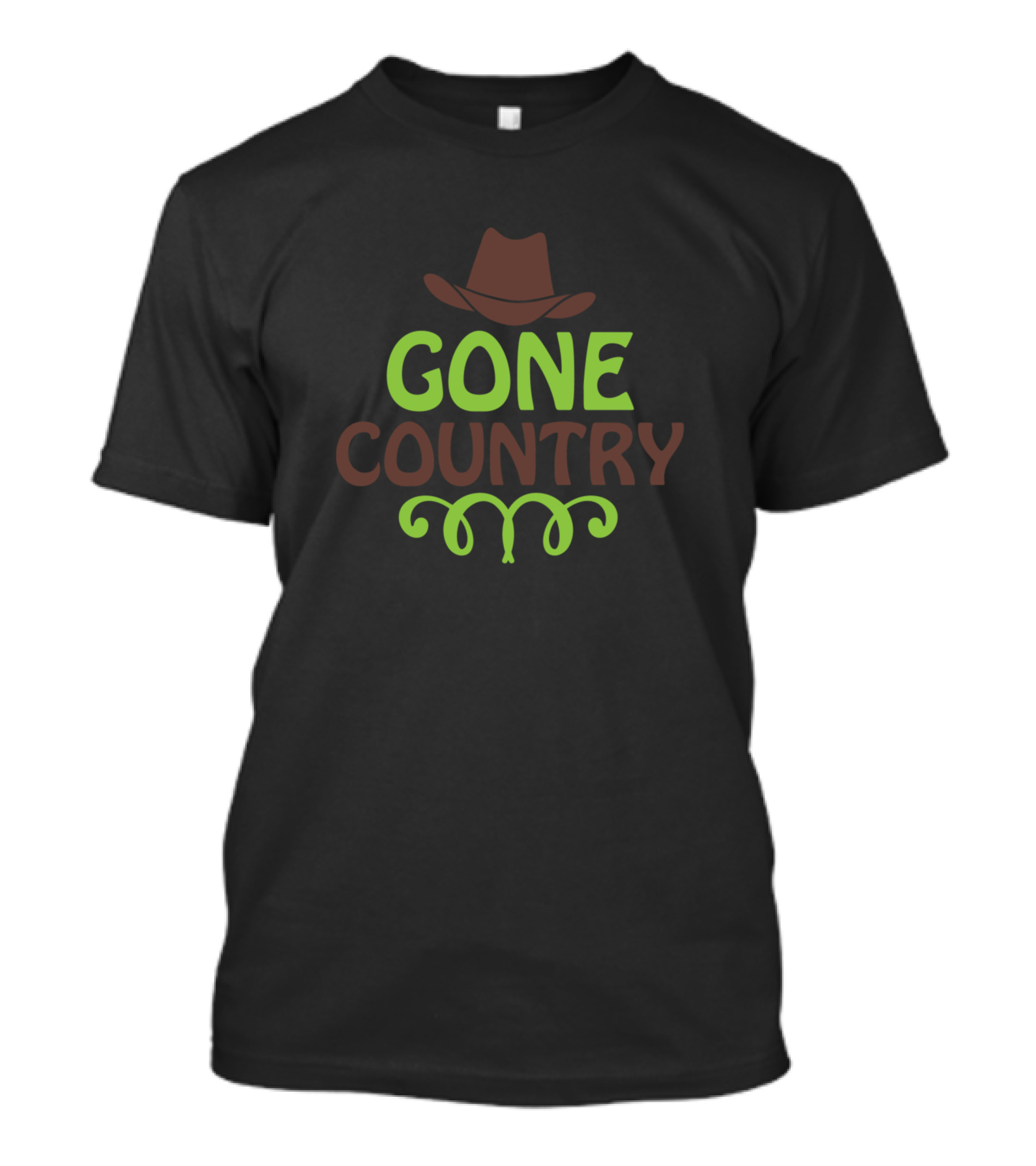 Gone Country Cowboy Hat Western T-Shirt
