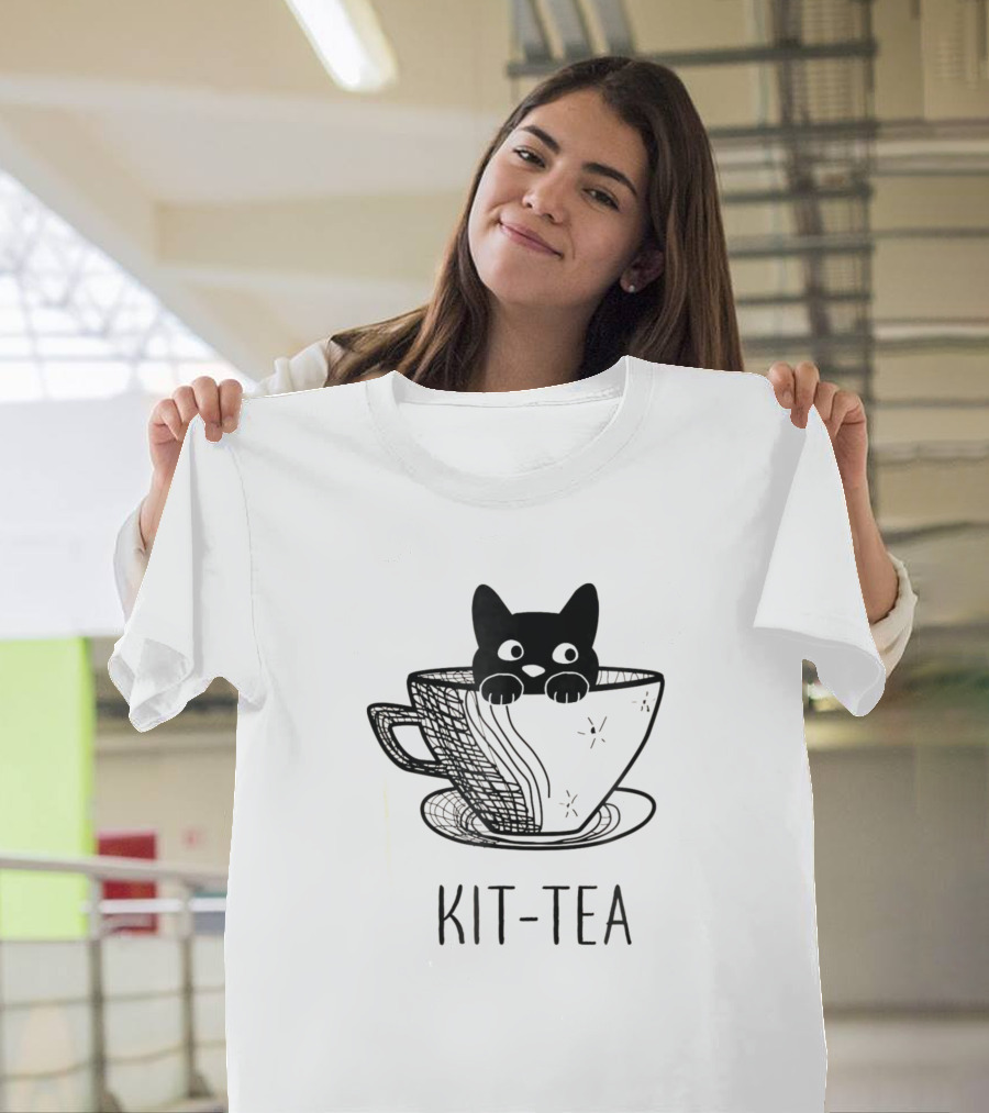 Kit Tea Funny Cat Lover Cup T-Shirt