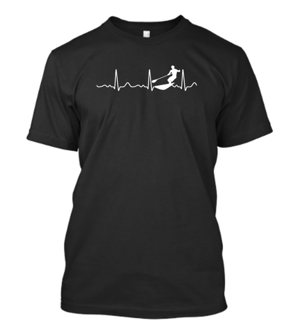 Lifeline Stand Up Paddling Heartbeat Wave Rider T-Shirt
