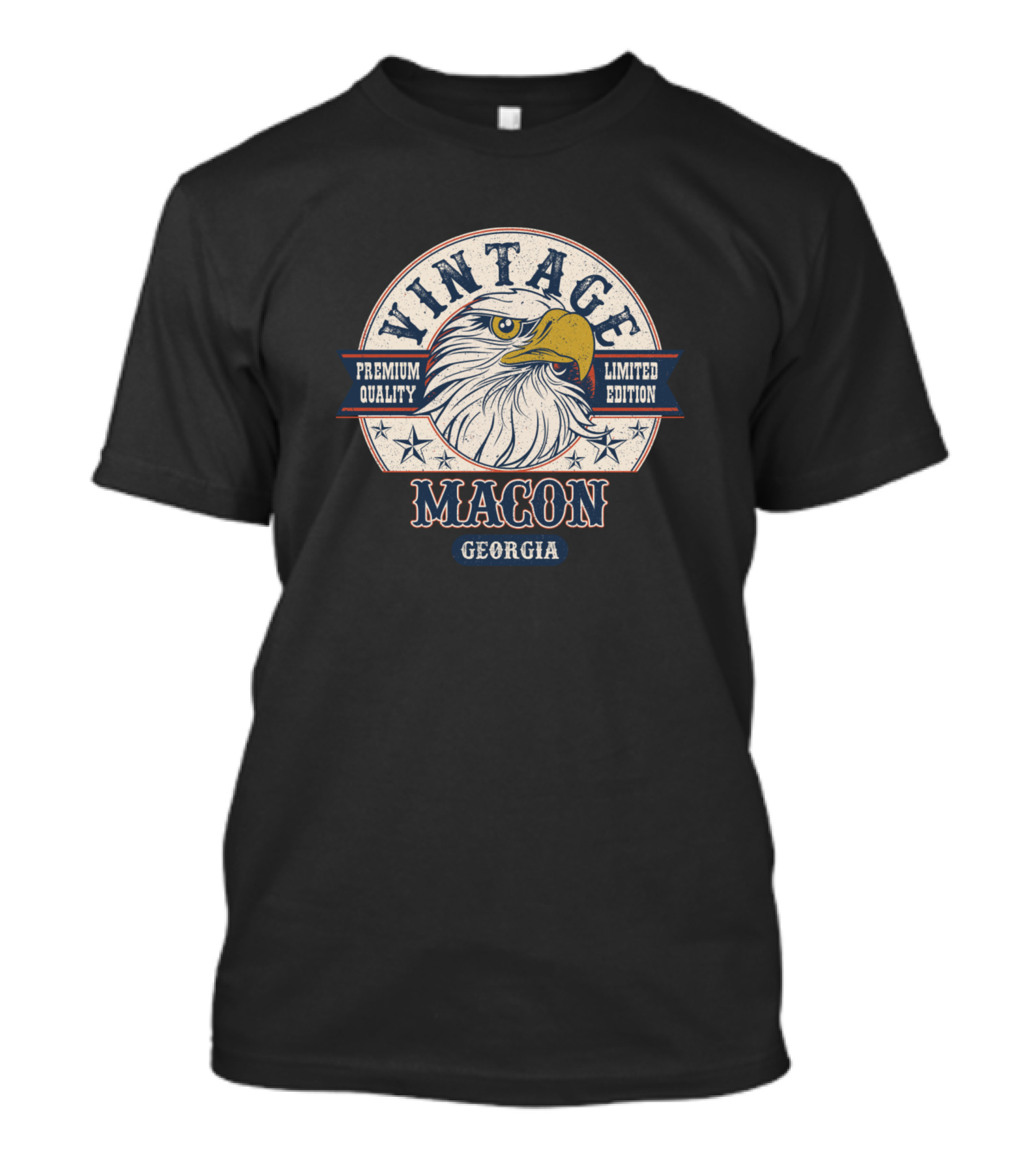Vintage Eagle Macon Georgia Premium Quality T-Shirt
