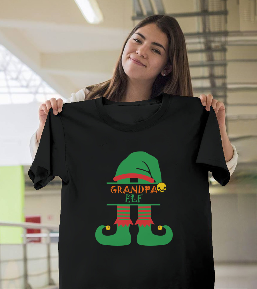 Grandpa Elf Christmas T-Shirt