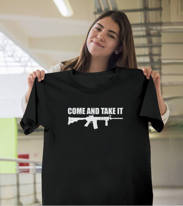 Come And Take It AR-15 Rifle Icon T-Shirt
