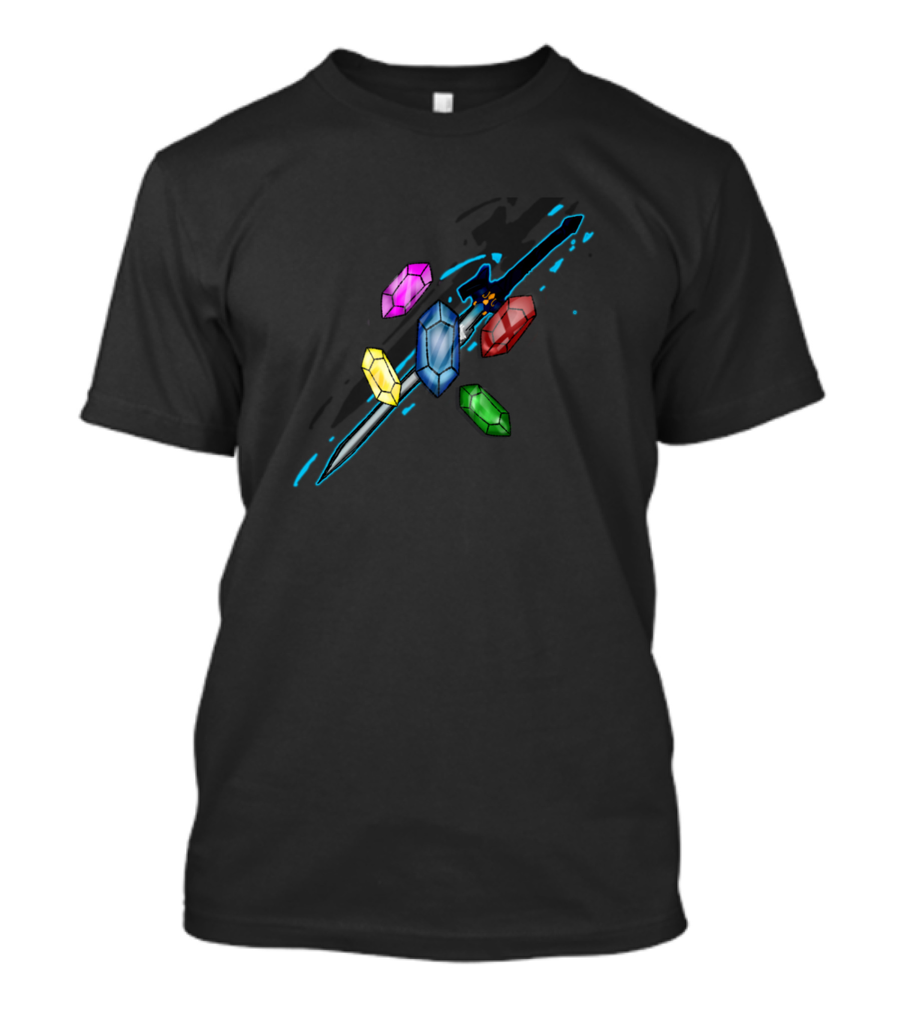Crybaby Sword With Colorful Gems T-Shirt