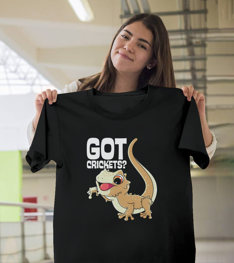 Got Crickets Cute Bearded Dragon T-Shirt