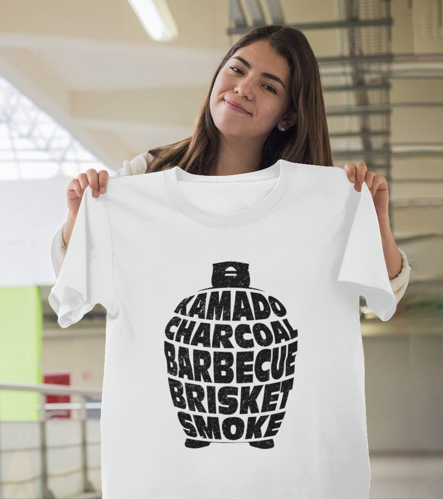Kamado Charcoal Barbecue Brisket Smoke T-Shirt