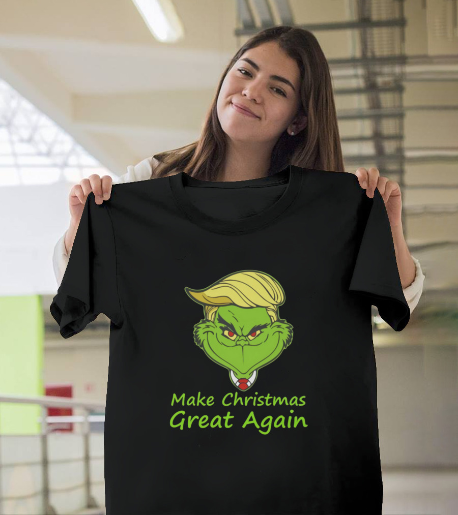 Make Christmas Great Again The Grinch Trump Hair T-Shirt