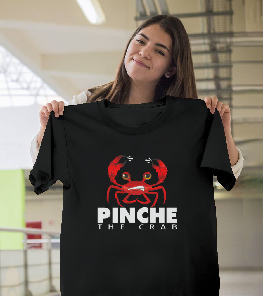 Pinche The Crab Red Cartoon Character Face T-Shirt