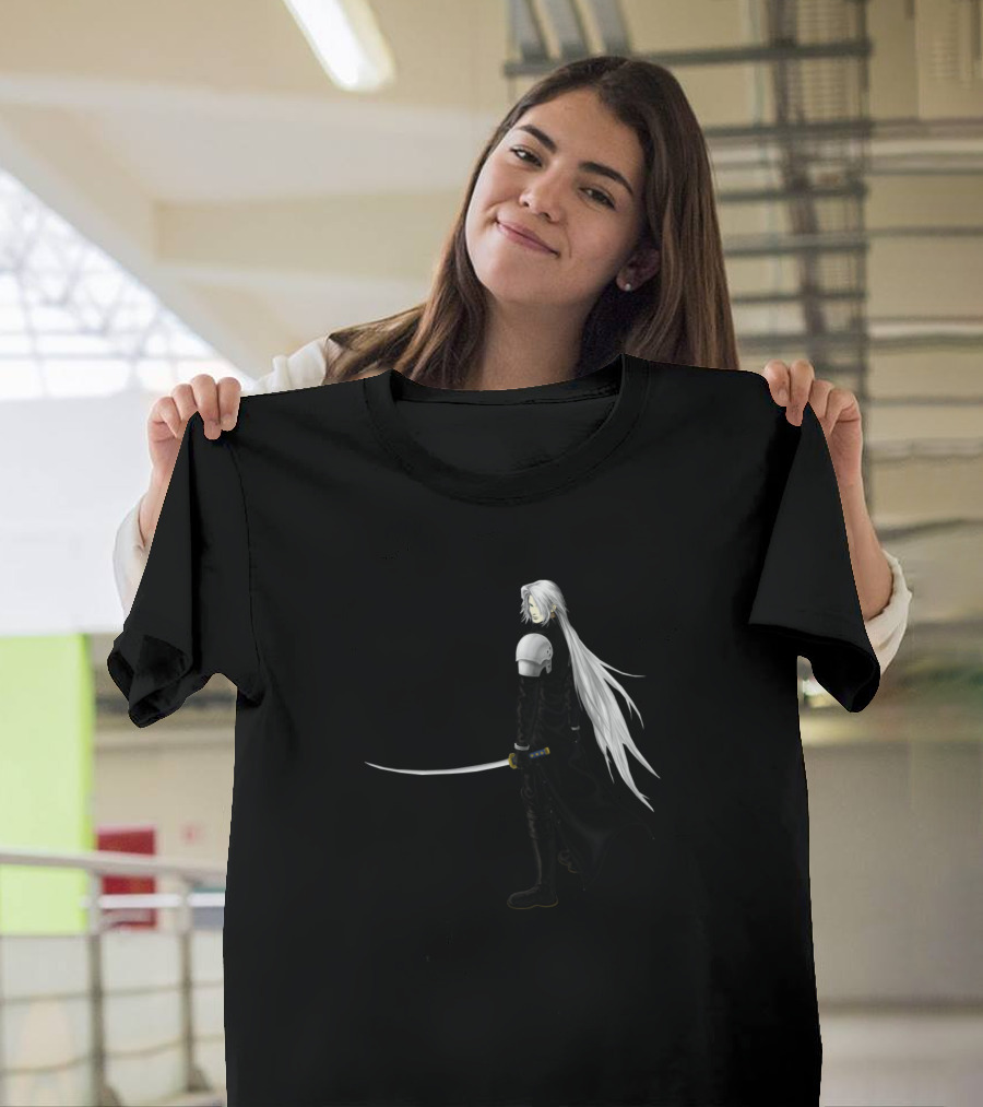 Final Fantasy VII Sephiroth Long Sword Character T-Shirt
