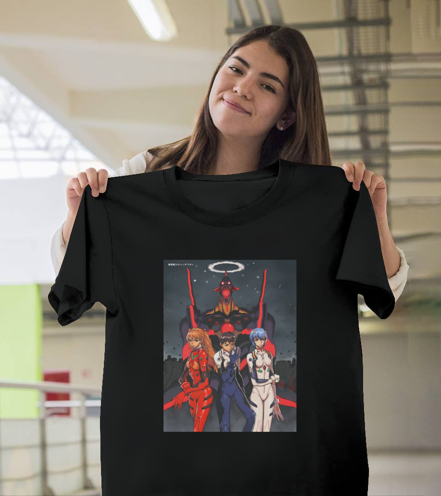 Neon Genesis Evangelion Shinji Asuka Rei Evangelion Unit-01 T-Shirt