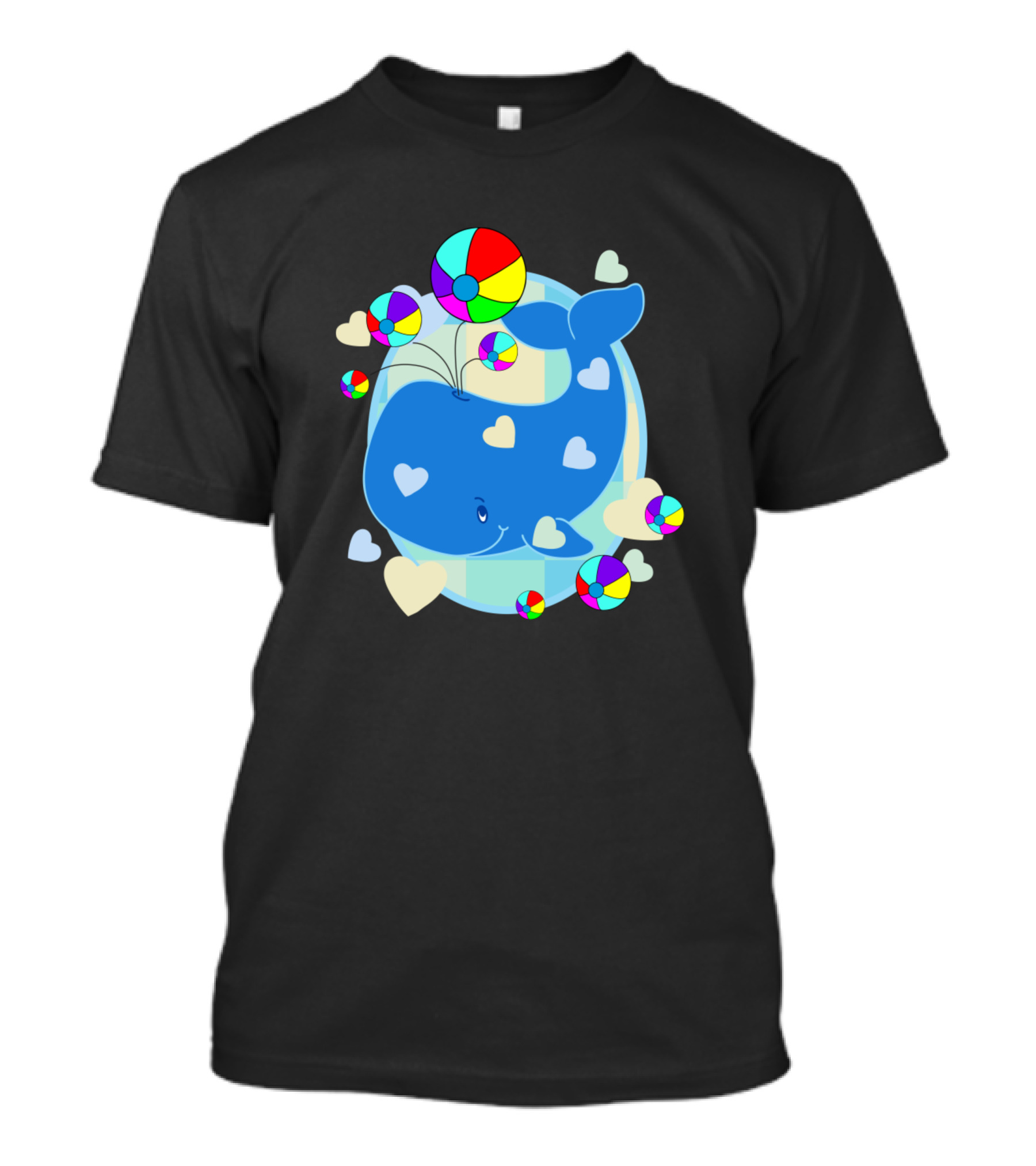 Whaley And The Colorful Hearts And Beach Balls T-Shirt