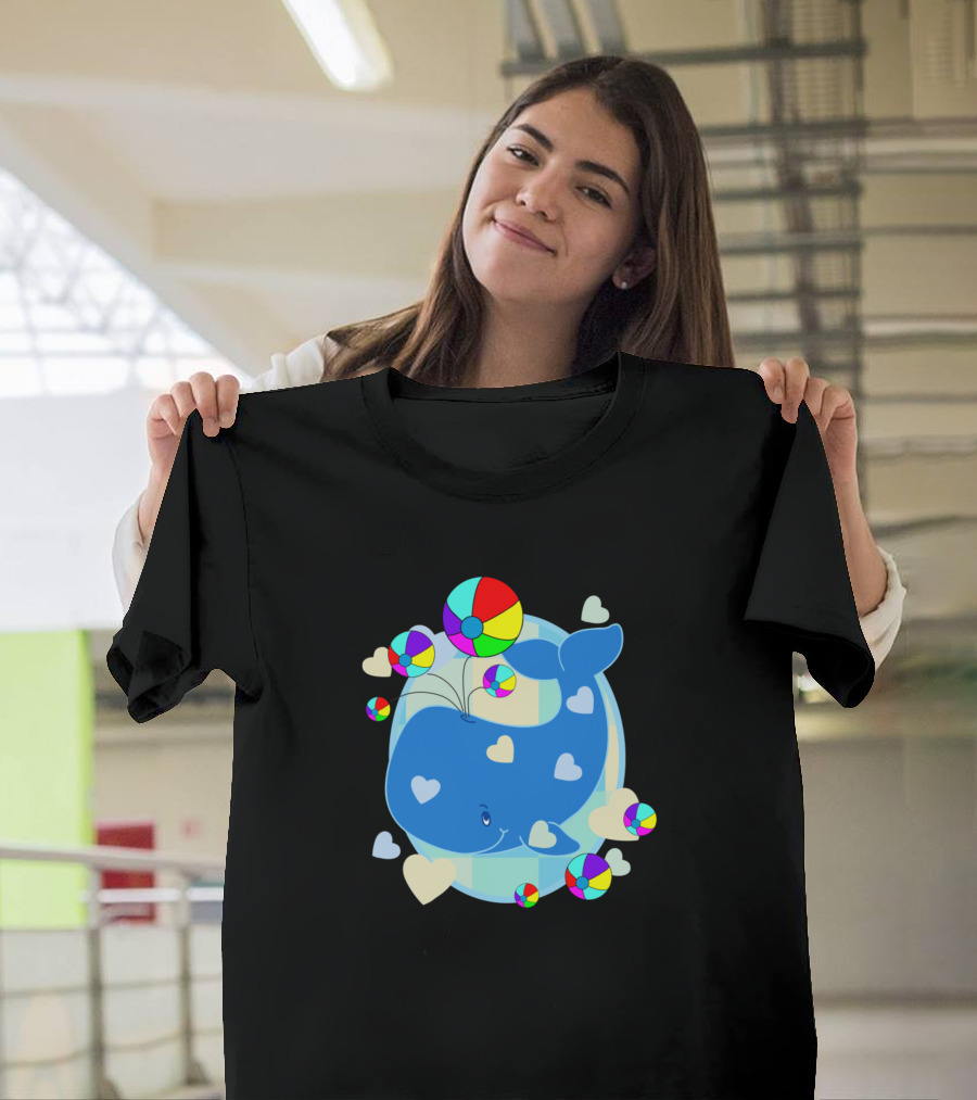 Whaley And The Colorful Hearts And Beach Balls T-Shirt