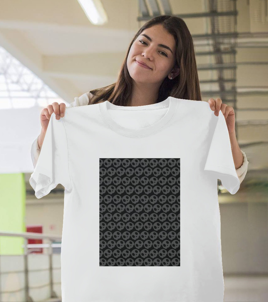 Baby Skull Pattern Repeating T-Shirt