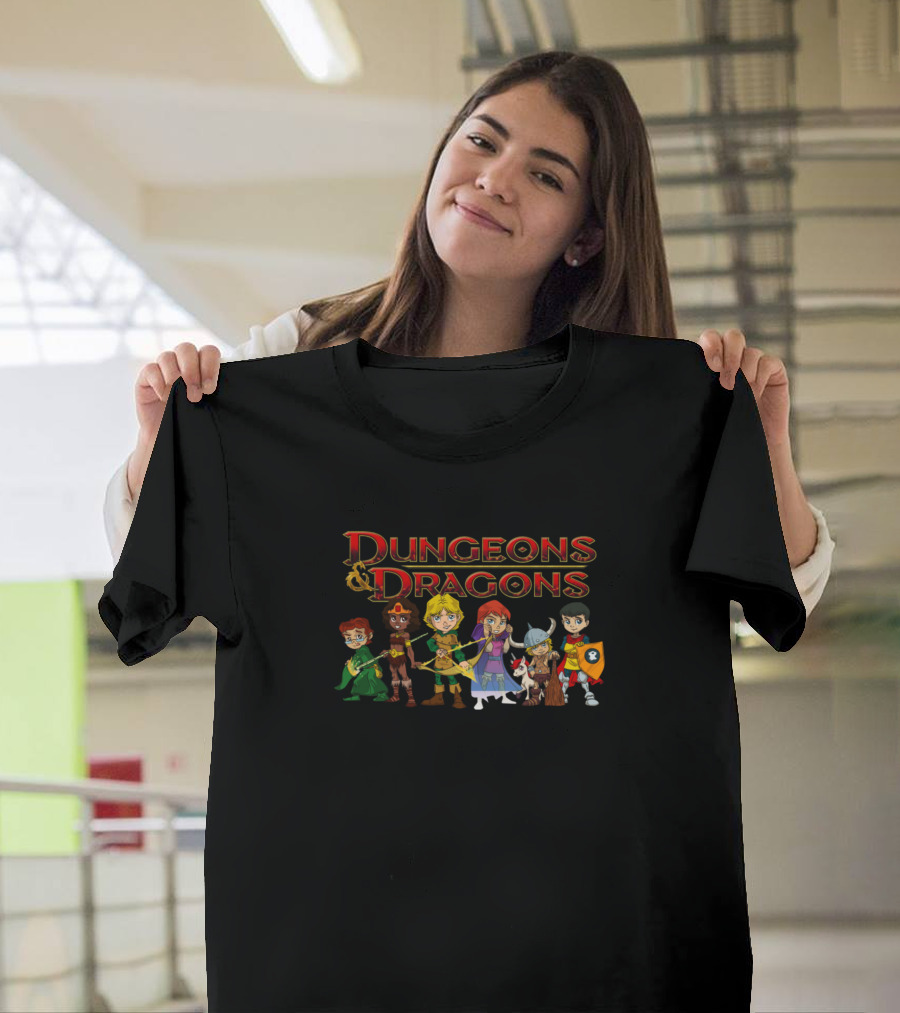 Dungeons And Dragons Chibi Character Compilation T-Shirt