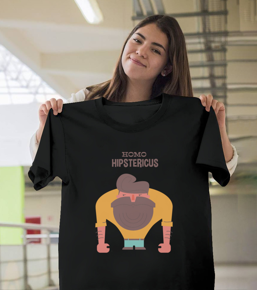 Homo Hipstericus Funny Awesome Person T-Shirt