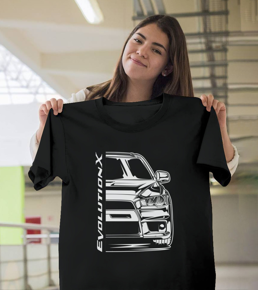 Evolution X Lancer Iconic Car Design White T-Shirt