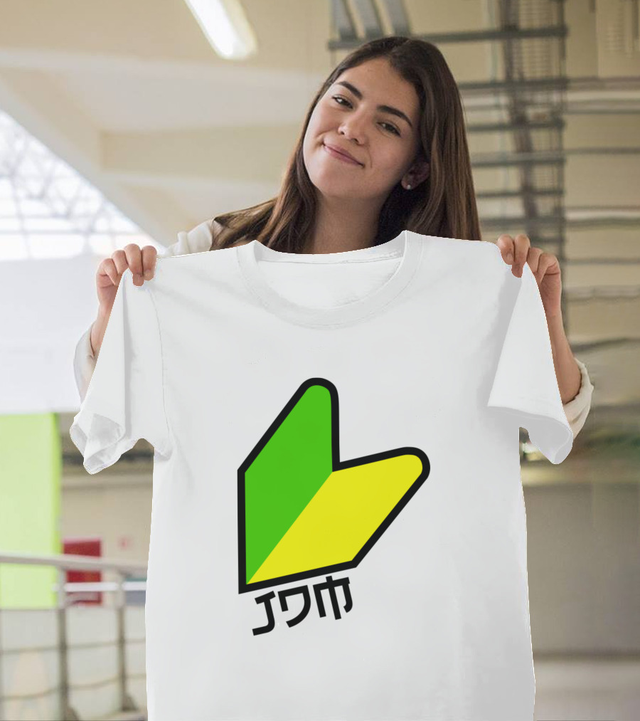 Wakaba Jdm Style Japanese Beginner Driver Symbol Retro T-Shirt
