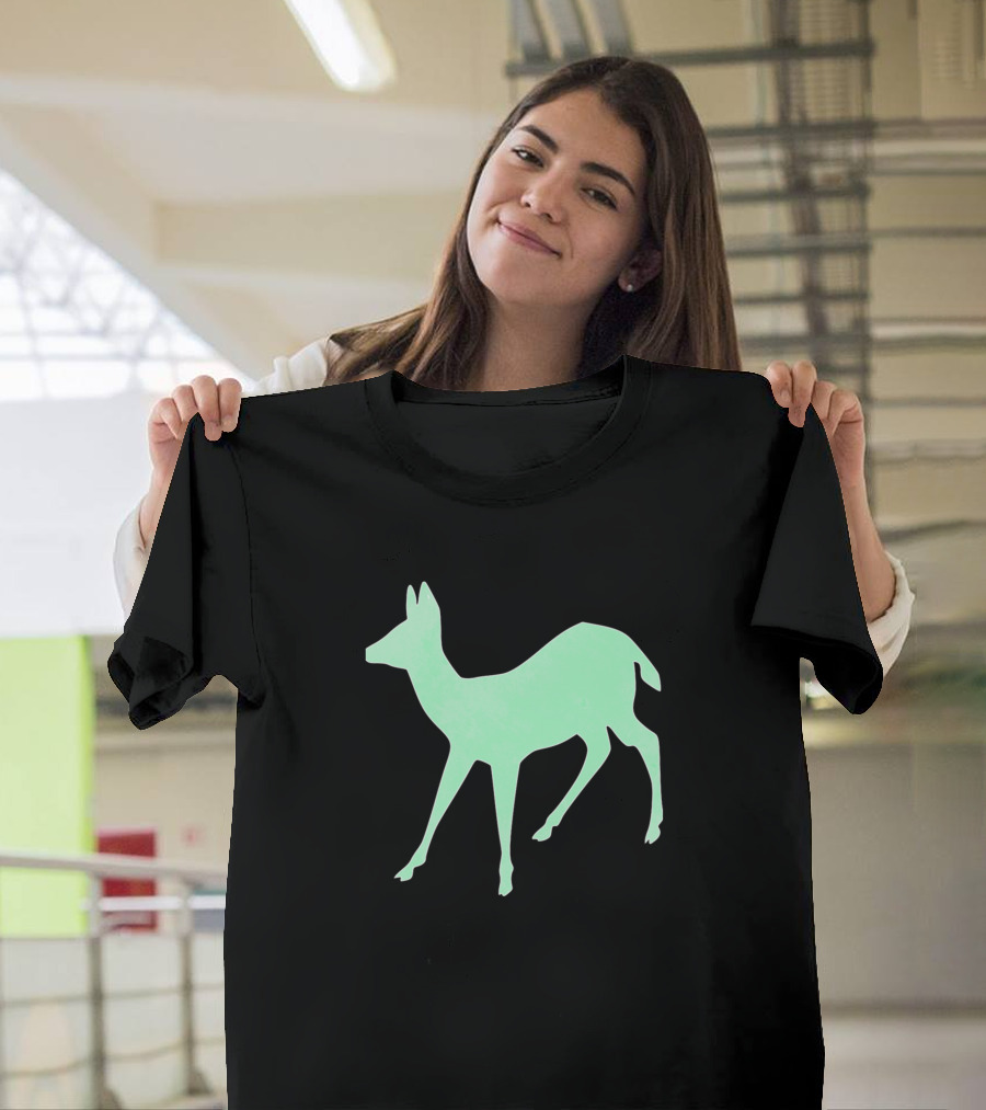 Deer Silhouette Green T-Shirt