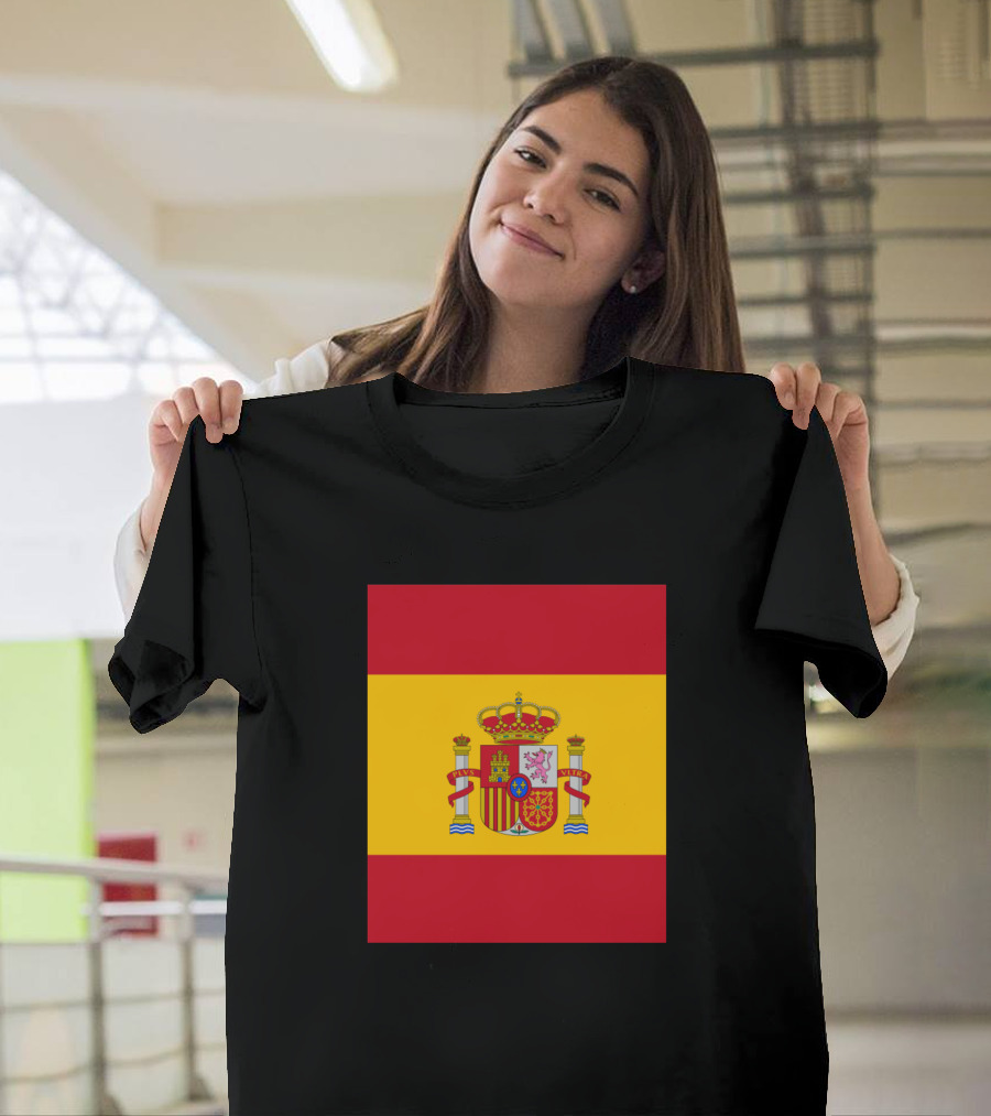 Spain National Flag Emblem Crest T-Shirt