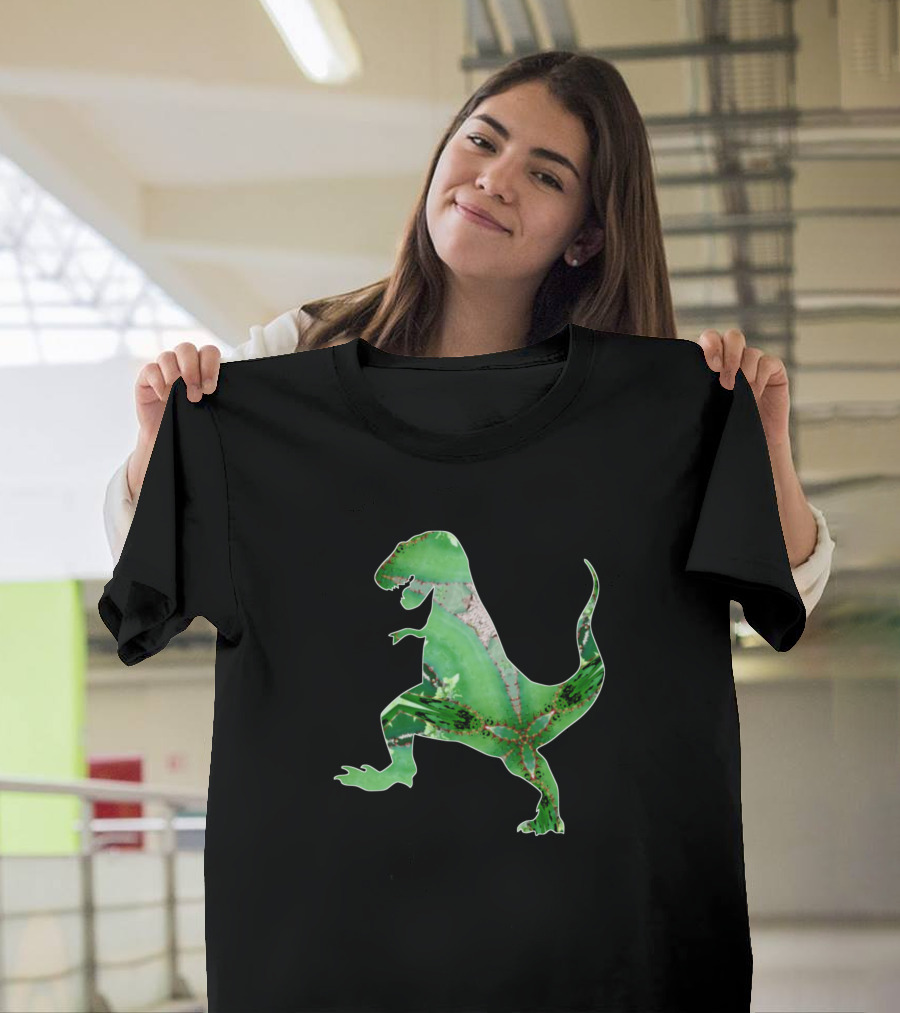 Tyrannosaurus Rex Rex 128 Green Leaf T-Shirt