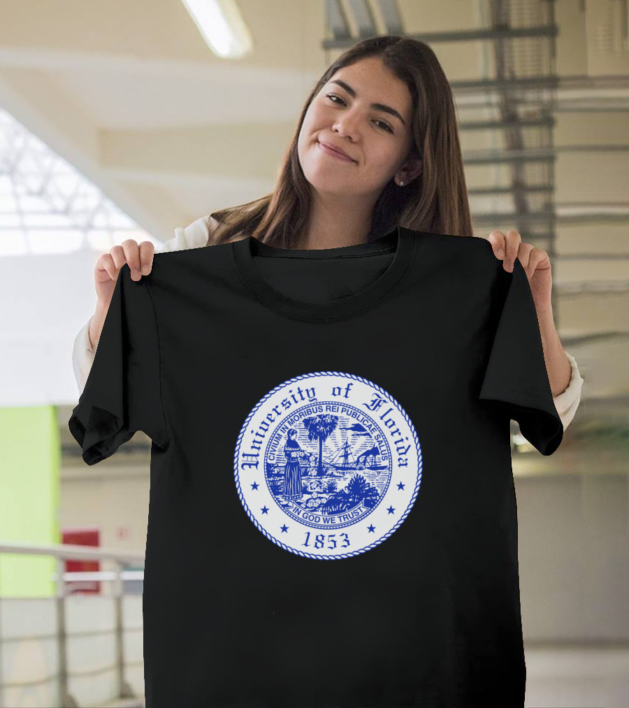 University Of Florida State Seal 1853 In God We Trust T-Shirt