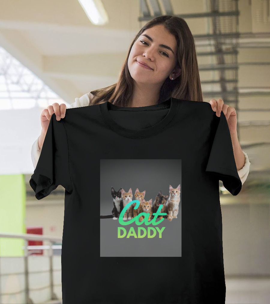 Cat Daddy with Six Cats T-Shirt