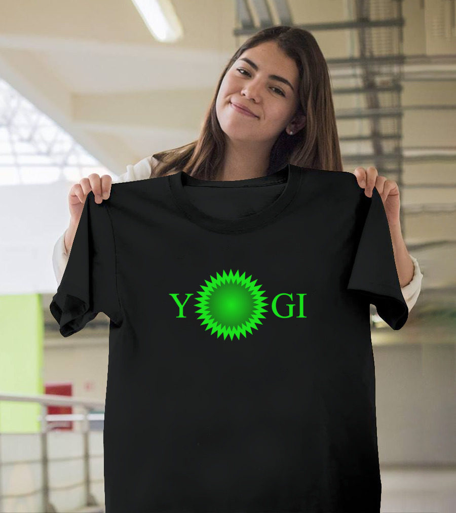 Yogi Green Gradient Spiky Sunburst T-Shirt