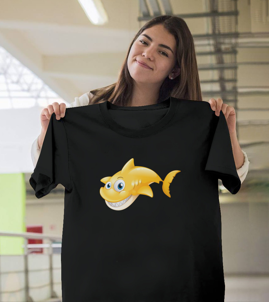 Happy Smiling Yellow Shark T-Shirt