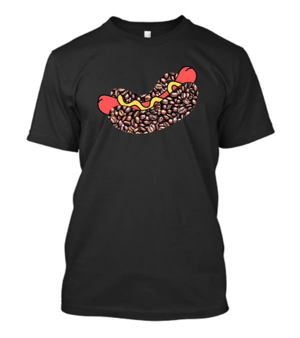 Sausage Coffee Hot Dog Coffee Bean Fusion T-Shirt