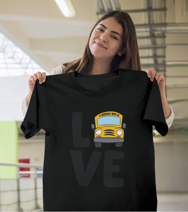 Love School Bus Driver Kids Schoolbus T-Shirt