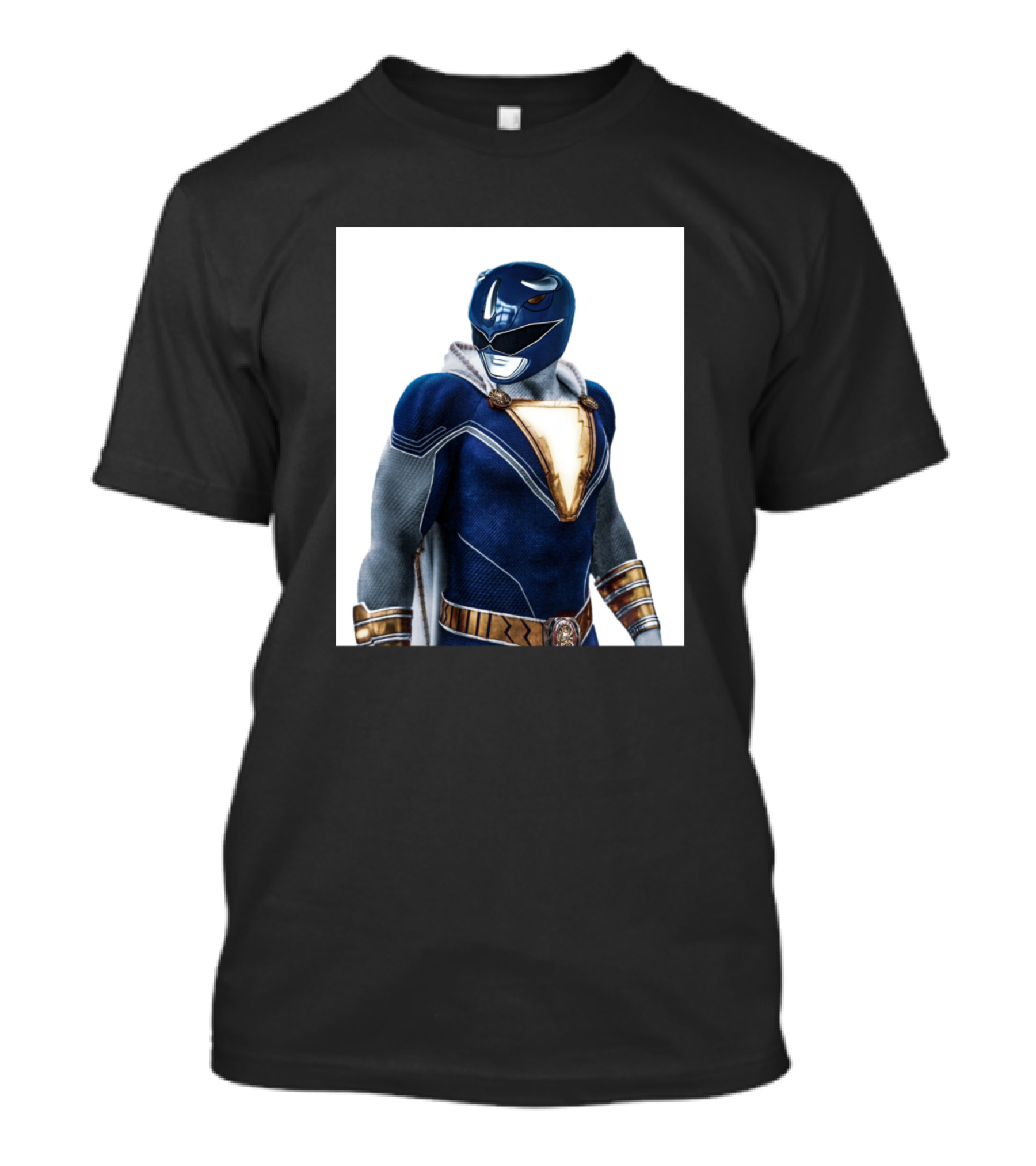 Shazam Blue Power Ranger Fusion T-Shirt