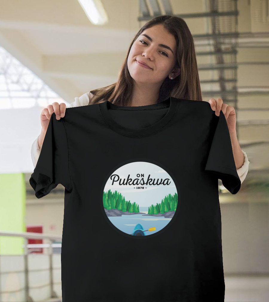 Pukaskwa National Park ON 1978 Canoe Scenic Forest View T-Shirt