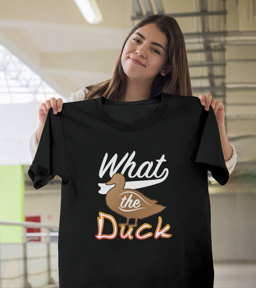 What The Duck Vintage Style Playful Humor T-Shirt