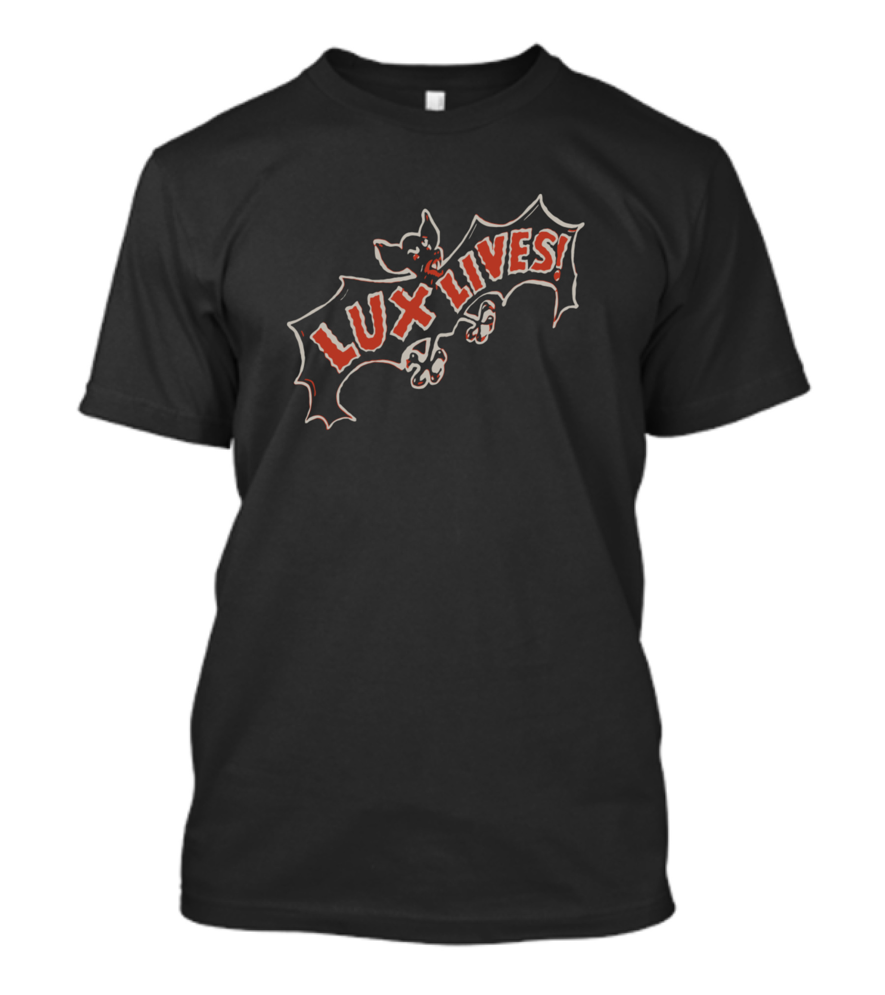 Lux Lives Lux Interior Retro Bat Fanart T-Shirt