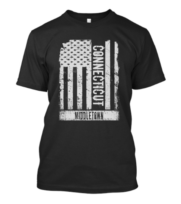 Connecticut Middletown American Flag T-Shirt