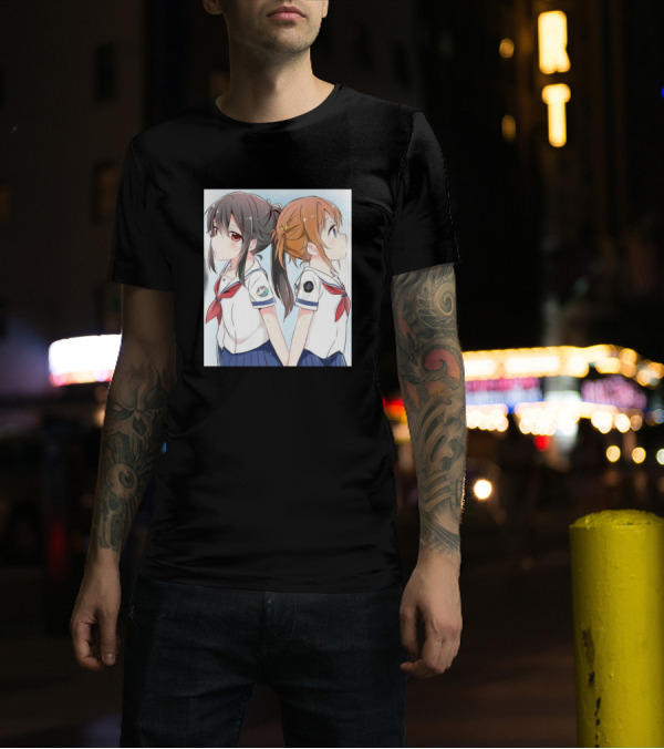 Misaki Akeno And Character In Sailor Uniforms Anime T-Shirt