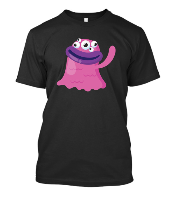 Three-Eyed Pink Monster Wave T-Shirt