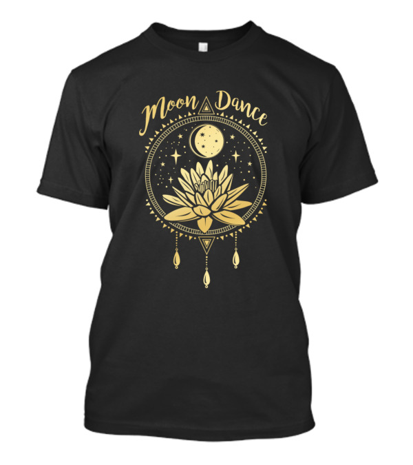 Moon Dance Lotus And Stars Under The Moon T-Shirt