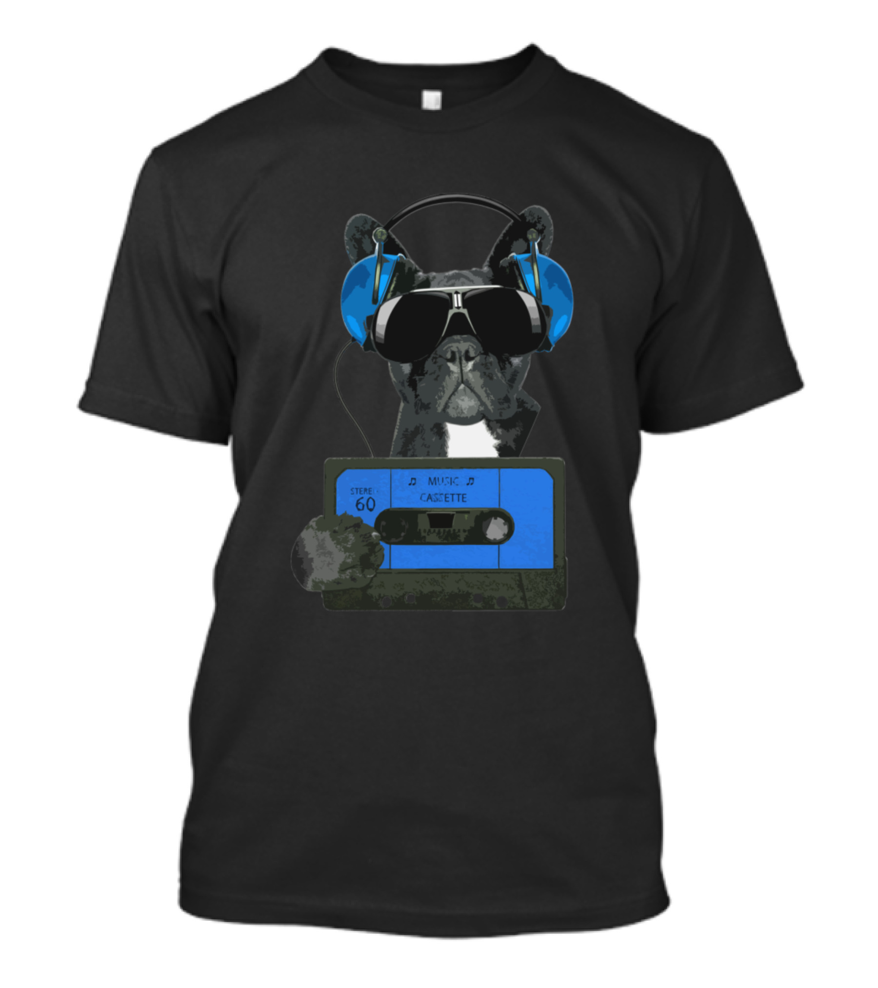 Stereo Music Dog Cassette 60 T-Shirt
