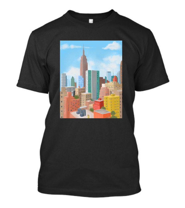 NYC Skyline Empire State Building Urban Colors T-Shirt