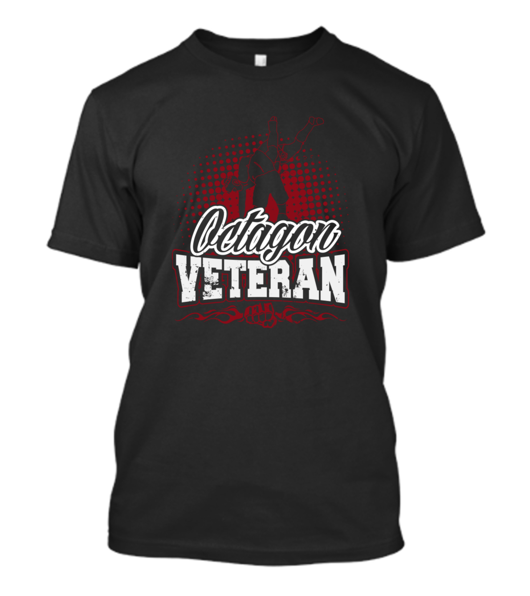 Octagon Veteran MMA Fighter With Raised Fist T-Shirt