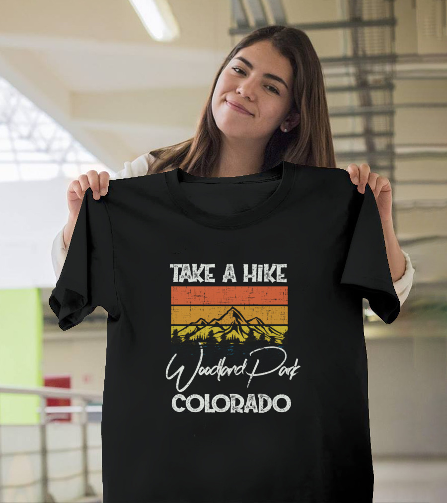Take A Hike Woodland Park Colorado Vintage Mountain T-Shirt