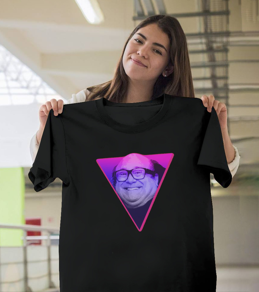 Danny Devito Vaporwave Aesthetic Triangle T-Shirt
