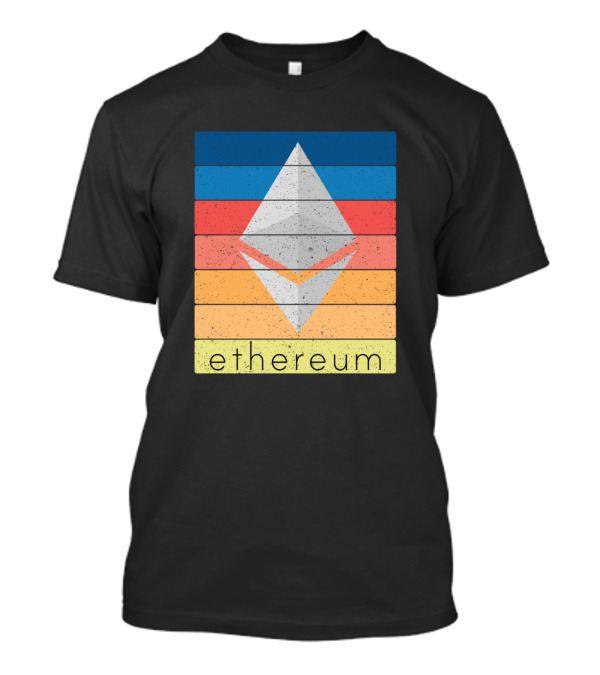 Ethereum Geometric Block Stripes T-Shirt